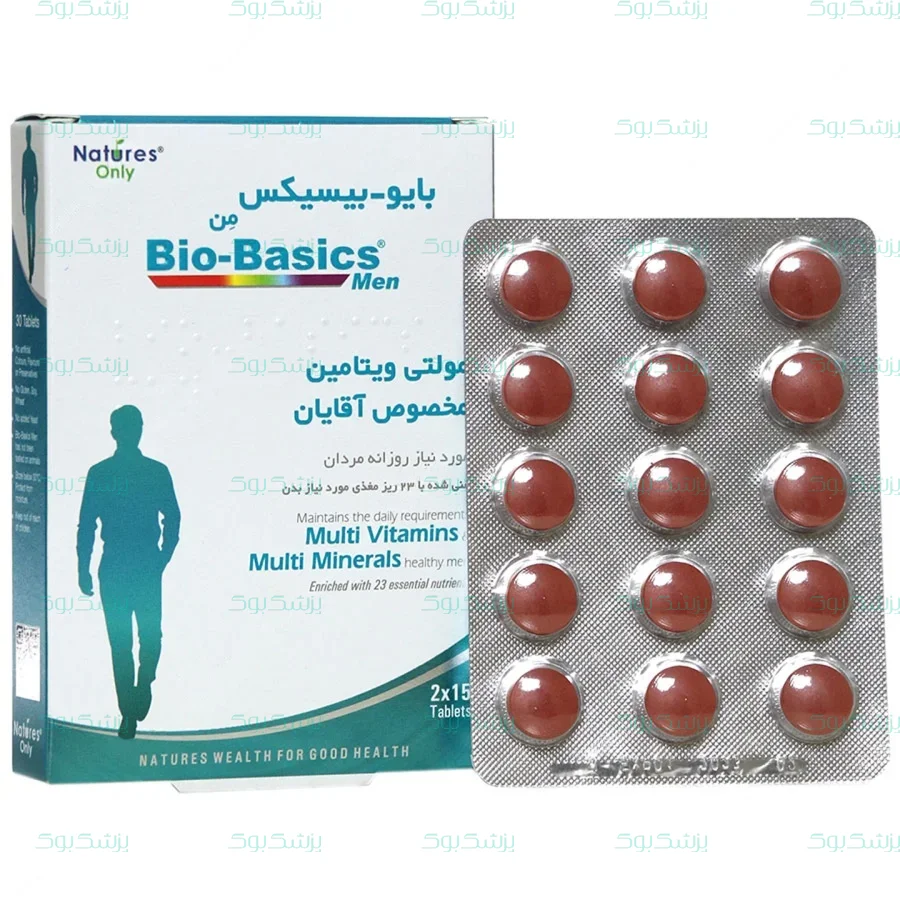 قرص مولتی ویتامین آقایان بایوبیسیکس نیچرز اونلی 30 عدد