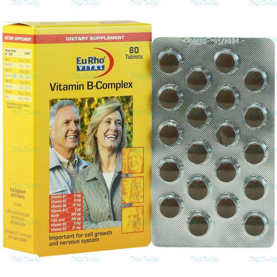 قرص ویتامین ب کمپلکس یوروویتال 60 عدد