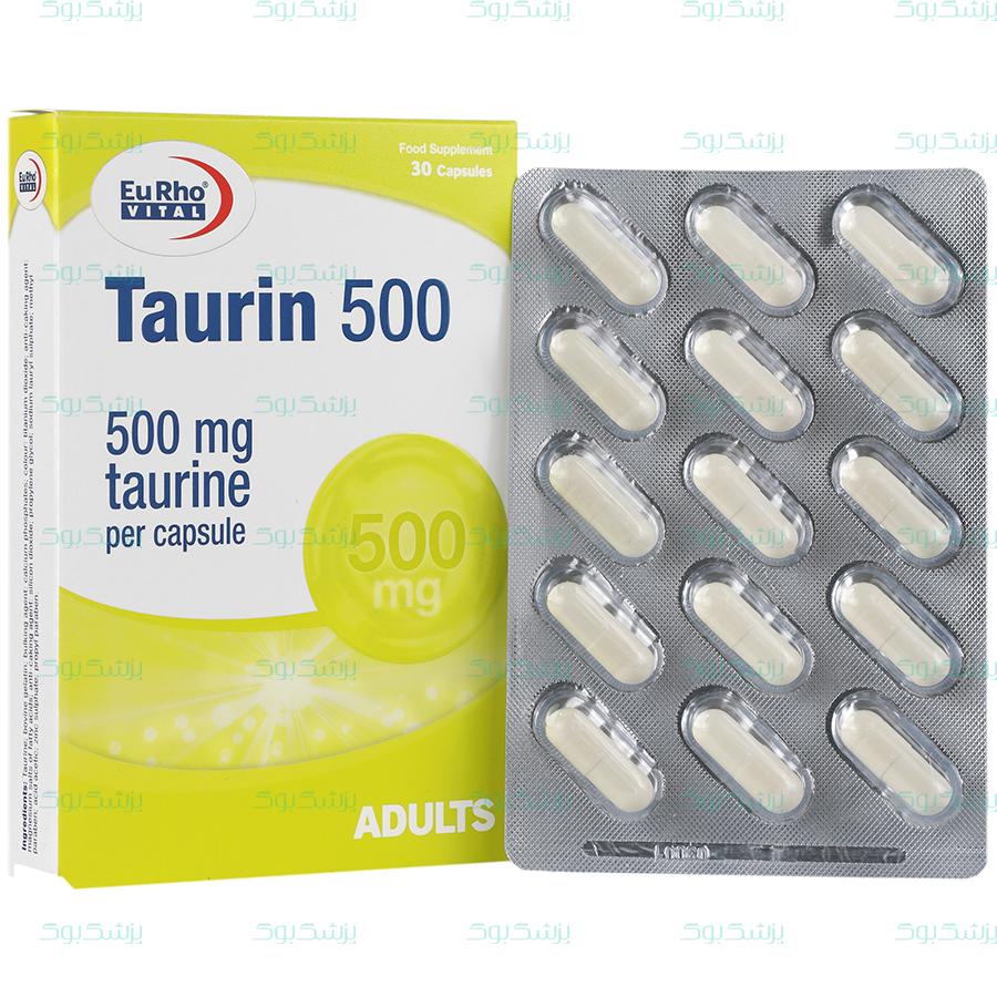 کپسول تائورین 500 میلی گرم یوروویتال 30 عدد
