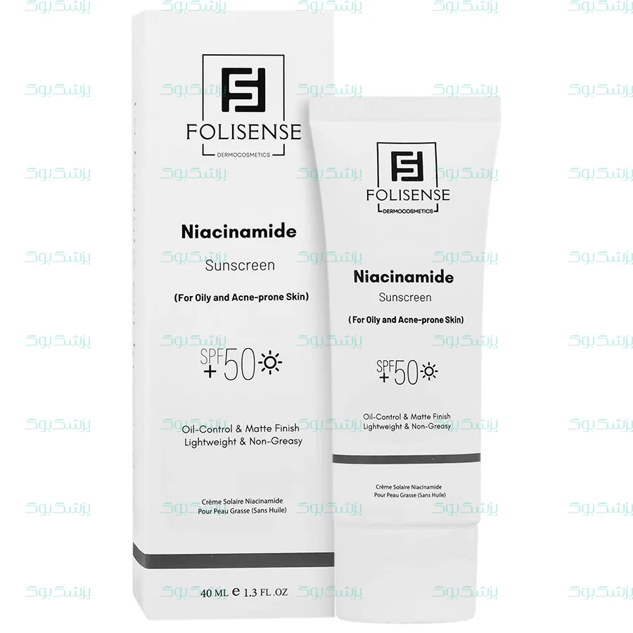 کرم کرم ضد آفتاب نیاسینامید SPF50 فولی سنس 40 میلی لیتر